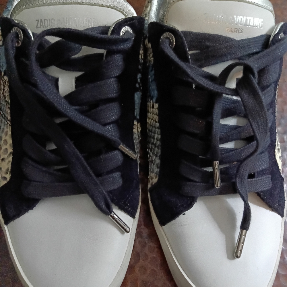 Zadig & Voltaire Sz. 10 Wild Low Top Sneakers - Picture 7 of 16